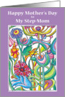 Mothers Day Garden Bouquet - Step-Mom card