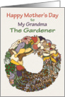 Mothers Day Composting Wreath - Grandma card