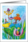 Blue Garden Notecard card