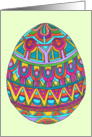 Jeweled Easter Egg on Green card
