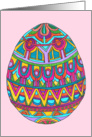Jeweled Easter Egg on Pink card