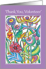 Thank You Volunteer Garden Bouquet card