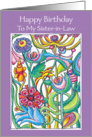 Happy Birthday Sister-in-Law Garden Bouquet card