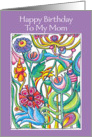 Happy Birthday Mom Garden Bouquet card