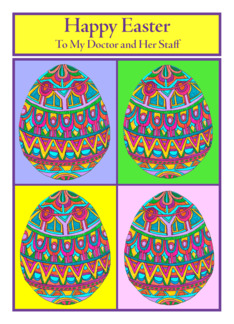 Happy Easter to My Doctor and Her Staff Egg Quartet