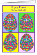 Happy Easter to Our Godchild Egg Quartet card