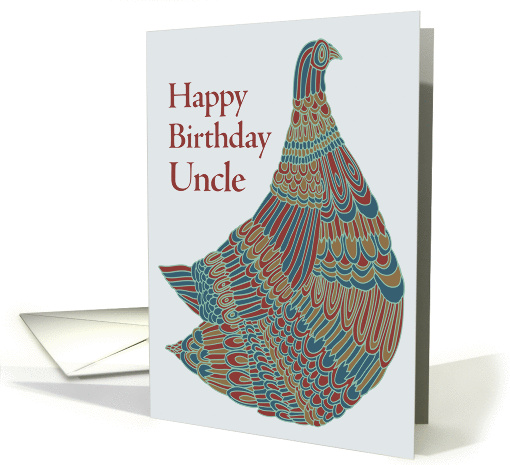 Happy Birthday Uncle  Avian Ambassador card (1126332)