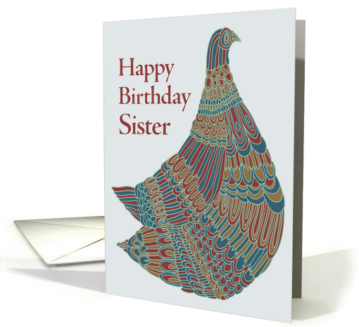 Happy Birthday Sister  Avian Ambassador card (1126336)