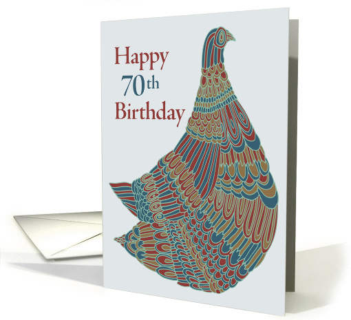 Happy 70th Birthday  Avian Ambassador card (1126376)
