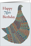 Happy 70th Birthday · Avian Ambassador card