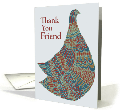 Thank You Friend  Avian Ambassador card (1126392)