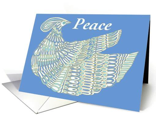 Peace  Peaceful Blue Dinesh card (1140930)