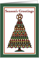 Season’s Greetings · Rustic Christmas Tree card