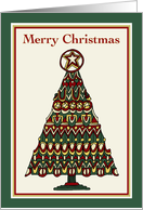 Merry Christmas · Rustic Christmas Tree card