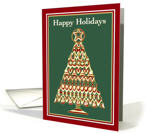 Happy Holidays  Jeweled Yule Tree card (1141564)