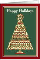 Happy Holidays  Jeweled Yule Tree card