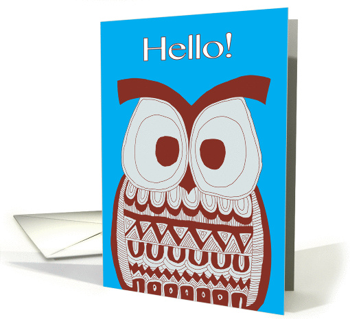 Hello! - Dawson Owl card (1150284)