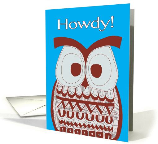 Howdy! - Dawson Owl card (1150286)