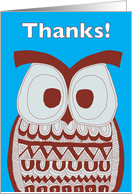 Thanks! - Dawson Owl card