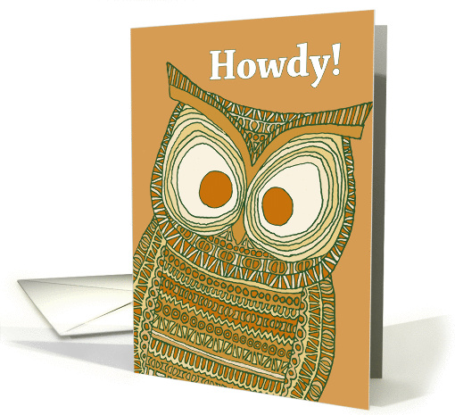 Howdy! - Dermot Owl card (1153660)