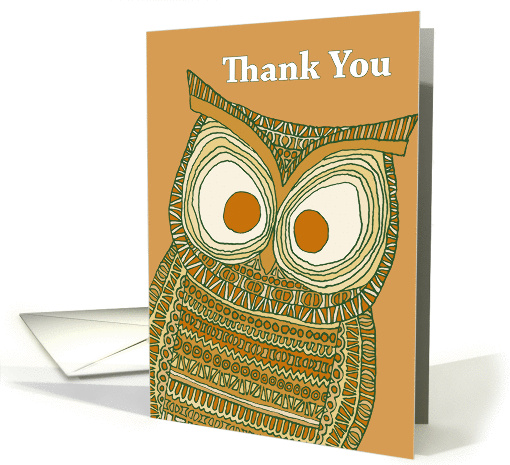 Thank You - Dermot Owl card (1153664)