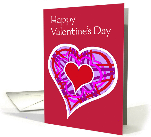 RED CELTIC HEART VALENTINE - SECRET PAL card (1174176)