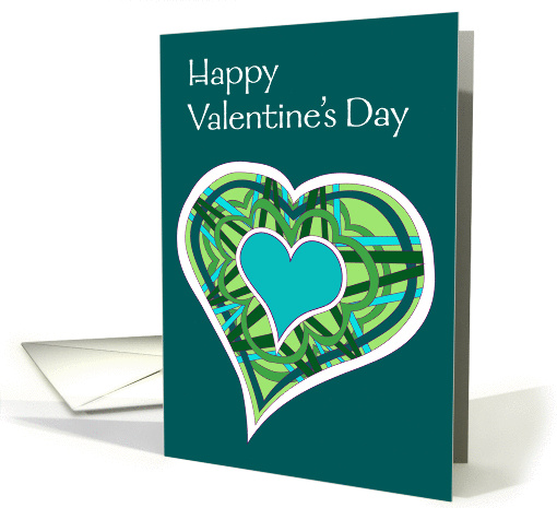 GREEN CELTIC HEART VALENTINE card (1174182)
