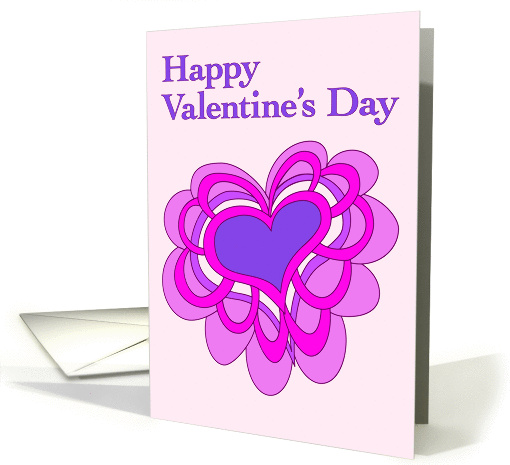 BILLOWY BLUE HEART VALENTINE - I LOVE YOU card (1174188)