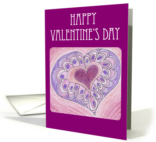 PEACOCK HEART VALENTINE - I LOVE YOU card (1174194)