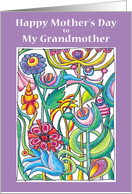 Mothers Day Garden Bouquet - Grandmother card