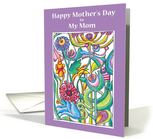 Mothers Day Garden Bouquet - Mom card (1213874)