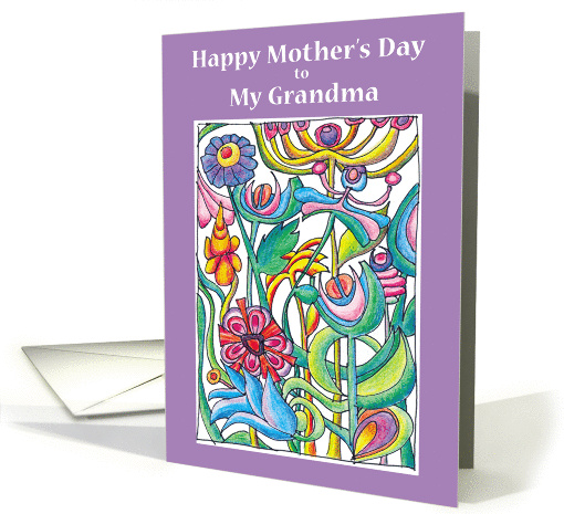 Mothers Day Garden Bouquet - Grandma card (1213878)