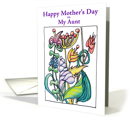 Mothers Day Blooming Bounty - Aunt card (1213896)