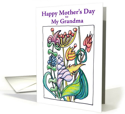 Mothers Day Blooming Bounty - Grandma card (1213900)