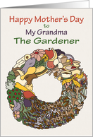 Mothers Day Composting Wreath - Grandma card