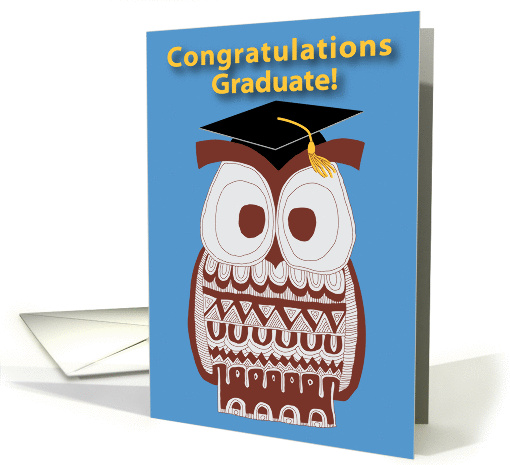 Wise Owl Graduation Card - ANY Graduate card (1220764)