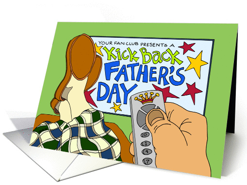 KICK BACK COUCH POTATO FATHERS DAY card (1234438)