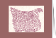 Deco Hen Notecard card