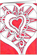 Valentine’s Jeweled Heart card