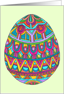 Jeweled Easter Egg on Green card