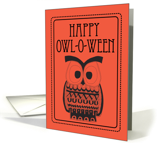 Happy Owl-o-Ween card (859511)