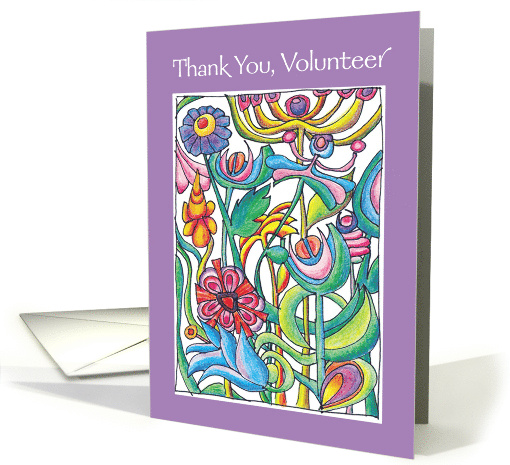 Thank You Volunteer Garden Bouquet card (943630)