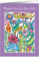 Thank You for the Gift Garden Bouquet card