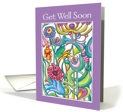 Get Well Soon Garden Bouquet card (943771)