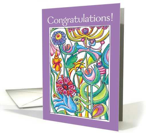 Congratulations Garden Bouquet card (943773)