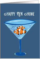 Clown Fish In A Martini Glass Happy New Home card