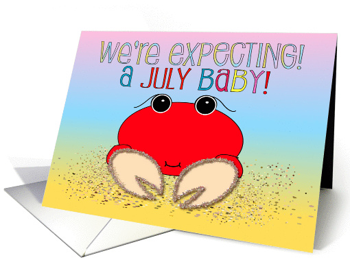 July Pregnancy Announcement card (220830)