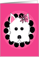 Whimsical Westie card