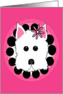 Whimsical Westie card