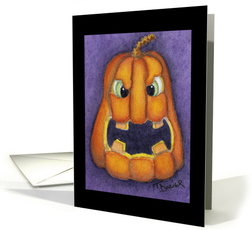 Scary Pumpkin card (90357)
